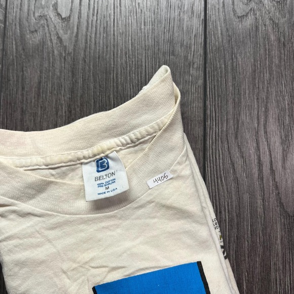 Vintage Safe Sex Grimmy 1990 T Shirt Medium M White Single Stitch Mother Goose - Picture 10 of 10